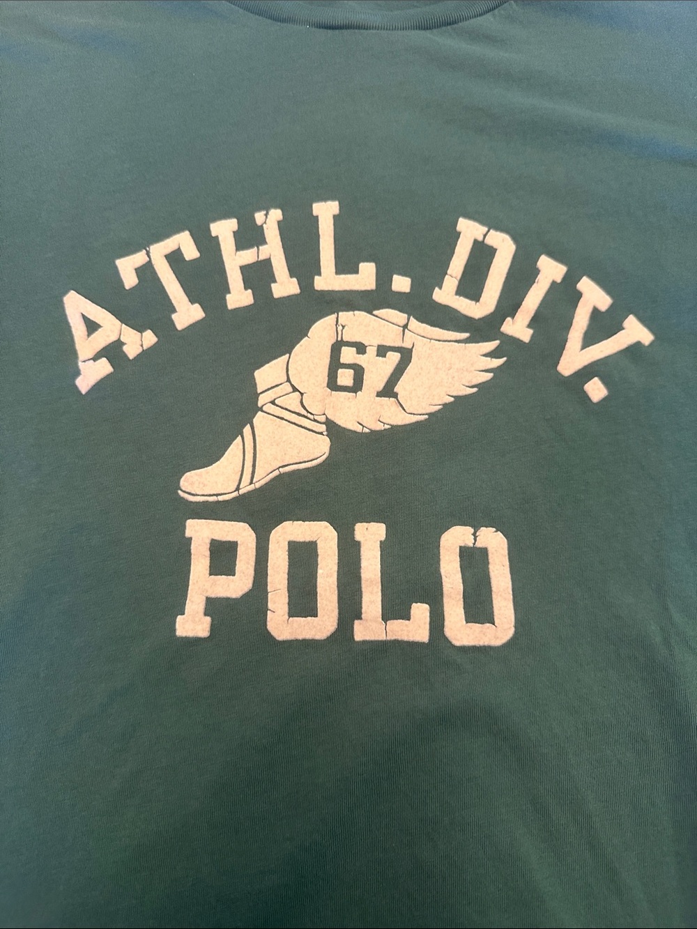 Polo by Ralph Lauren Green ATHL. DIV. 67 Graphic Short-Sleeve Tee